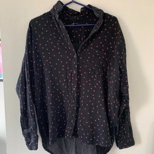 Madewell Boyfriend Floral Flannel | Medium